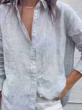 Quince 100% European Linen Shirt (L)